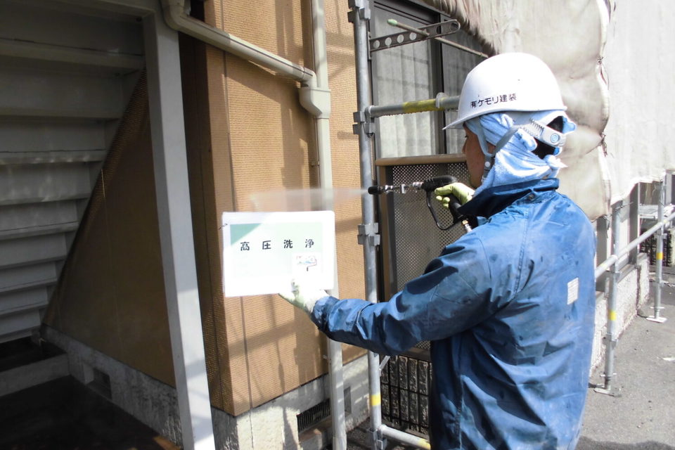 倉敷市中畝　C様　アパート外壁塗装の画像