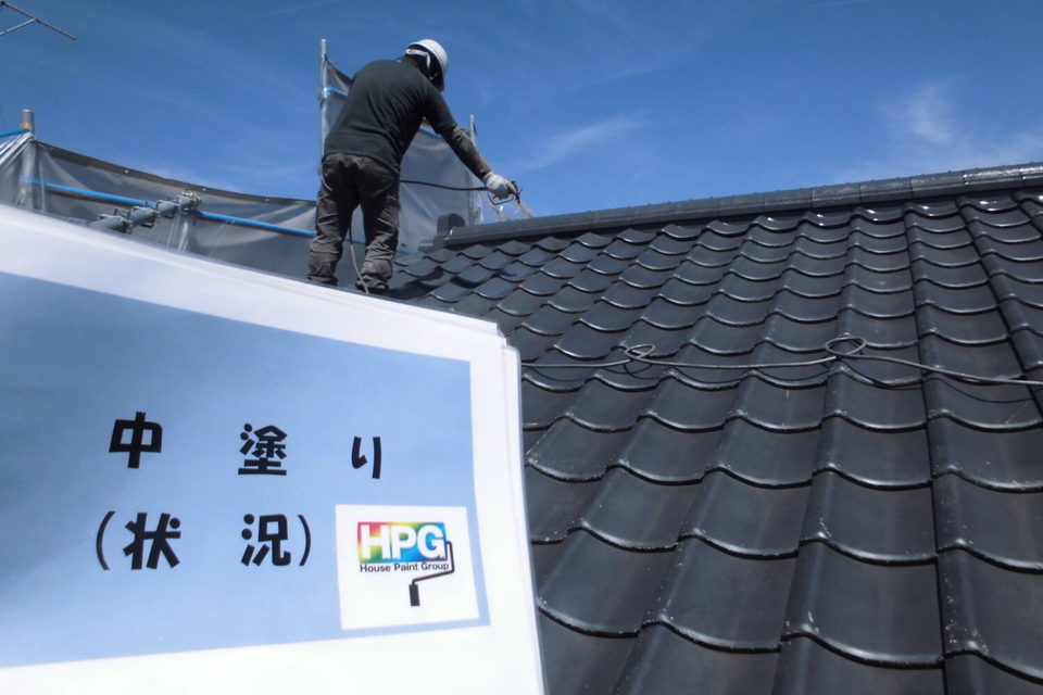倉敷市中畝　T様邸　屋根塗装・外壁塗装の画像
