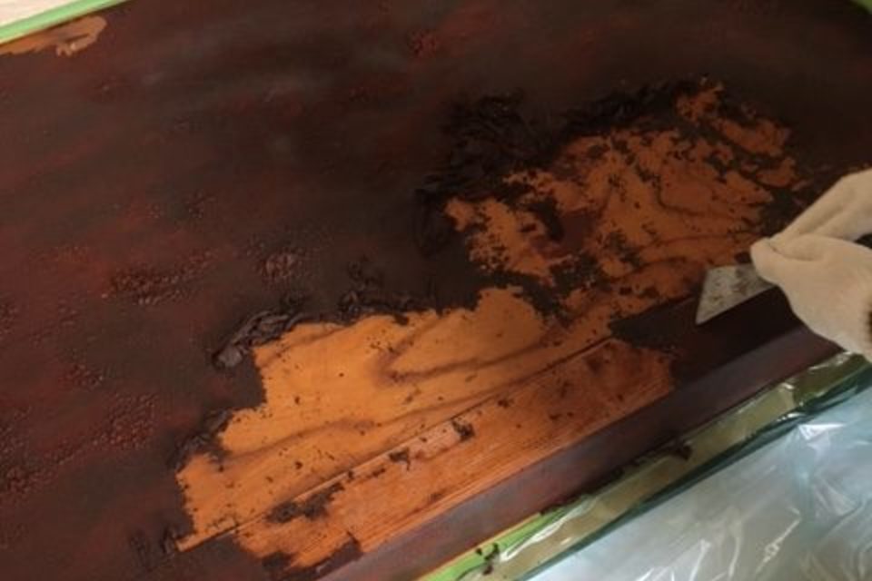 倉敷市　K様邸　床の間塗装の画像