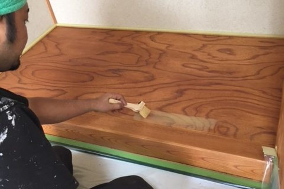 倉敷市　K様邸　床の間塗装の画像