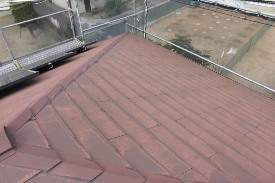 倉敷市中島　K様邸　屋根塗装の画像