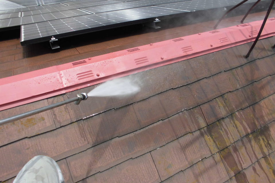 倉敷市中島　K様邸　屋根塗装の画像