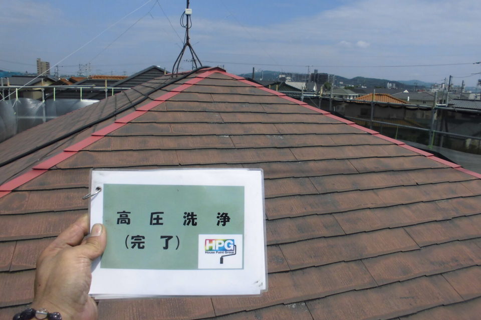 倉敷市中島　K様邸　屋根塗装の画像