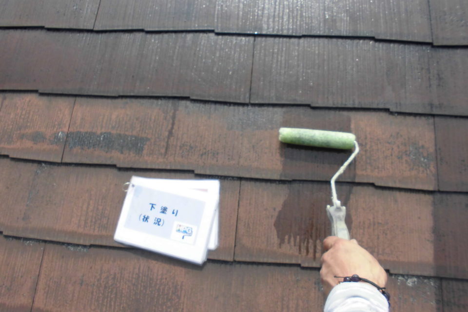 倉敷市中島　K様邸　屋根塗装の画像