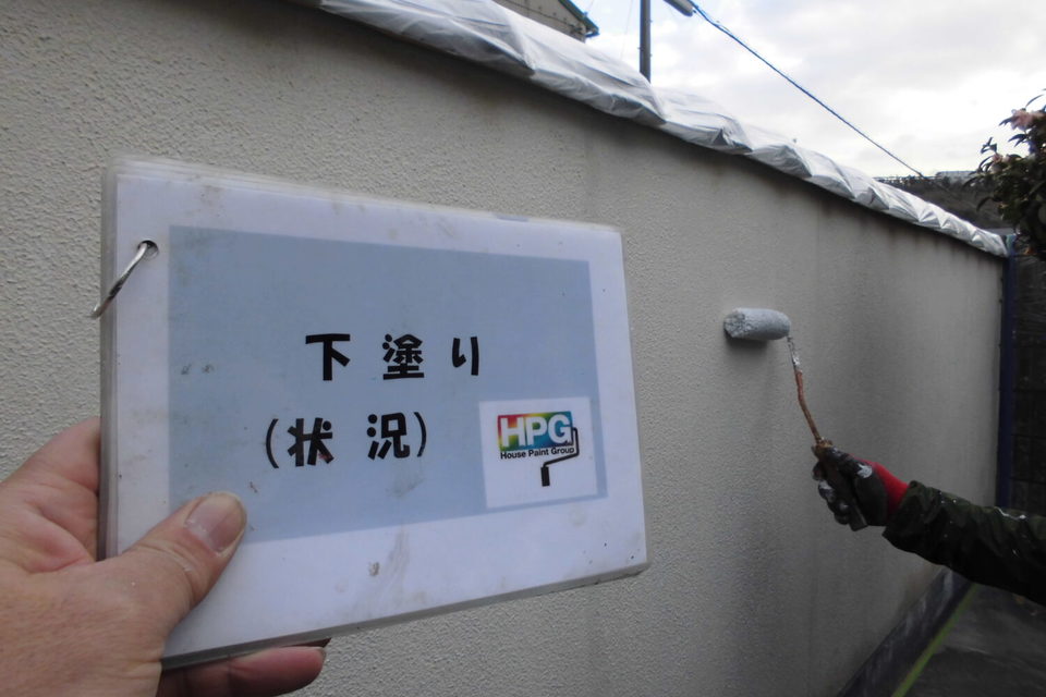 倉敷市黒石　Ｓ様　外塀・外壁塗装工事の画像