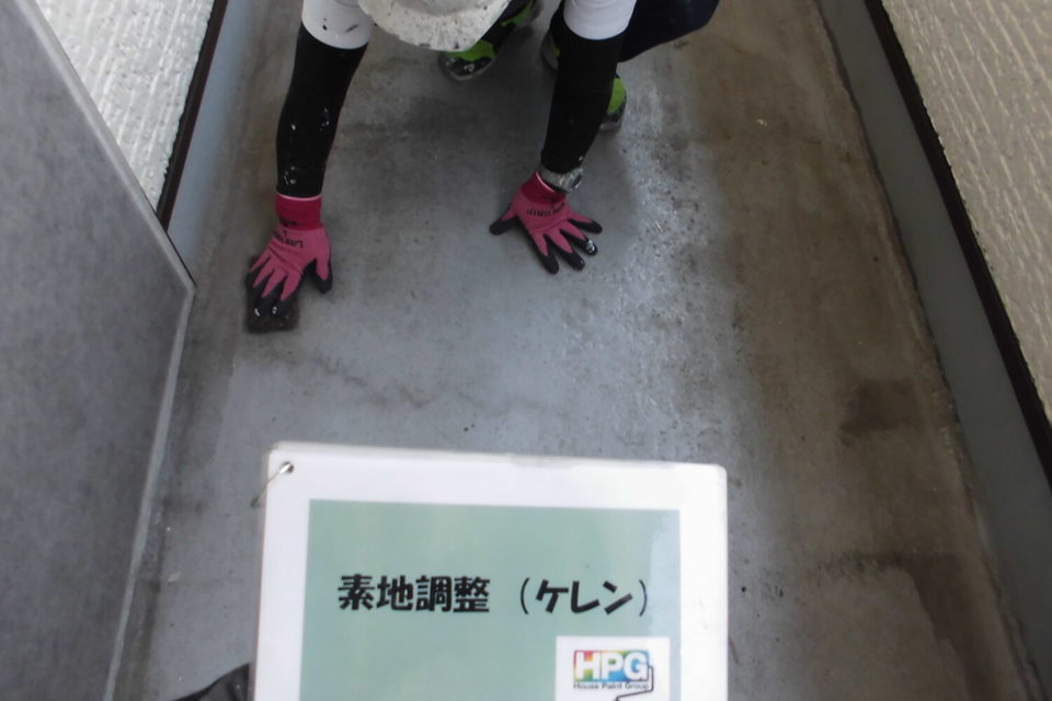 倉敷市福田町　K様邸　外壁塗装・ベランダ防水工事の画像