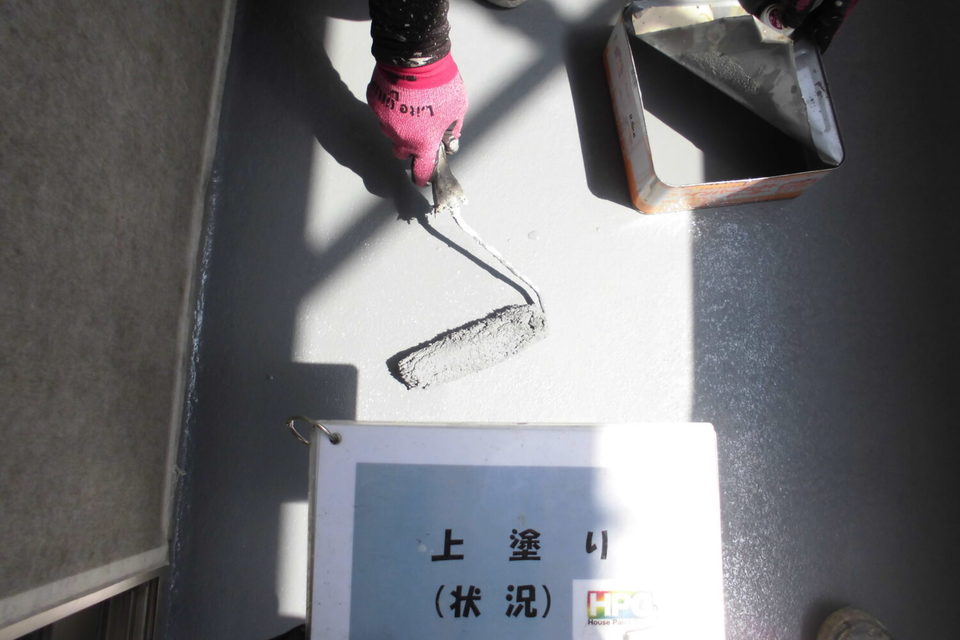 倉敷市福田町　K様邸　外壁塗装・ベランダ防水工事の画像
