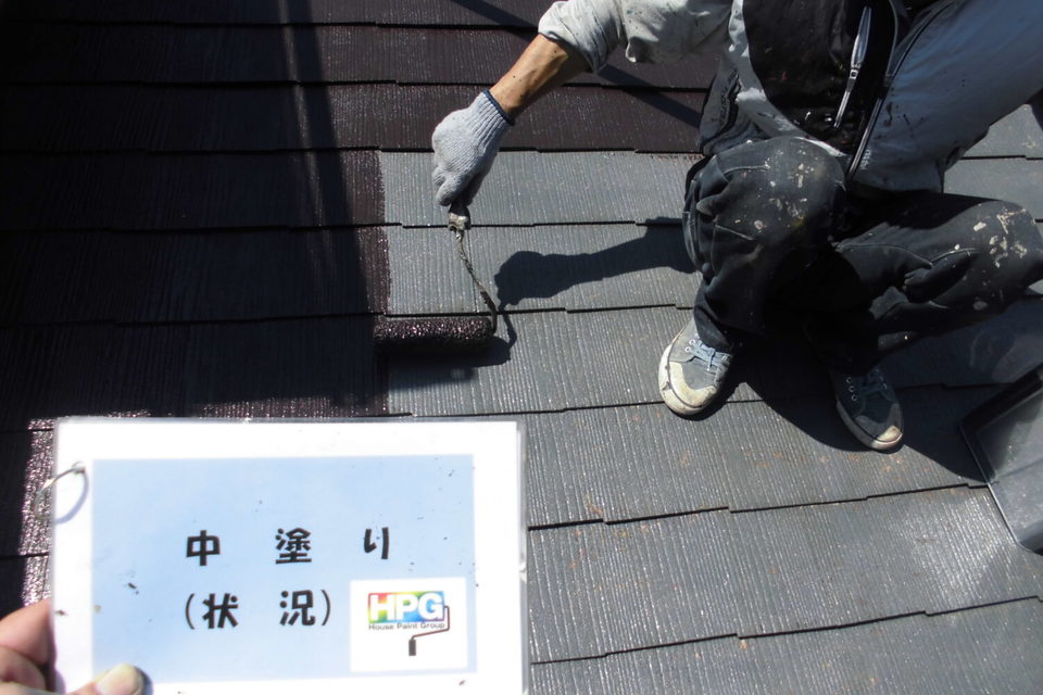 倉敷市西中新田　S様邸　屋根塗装工事の画像