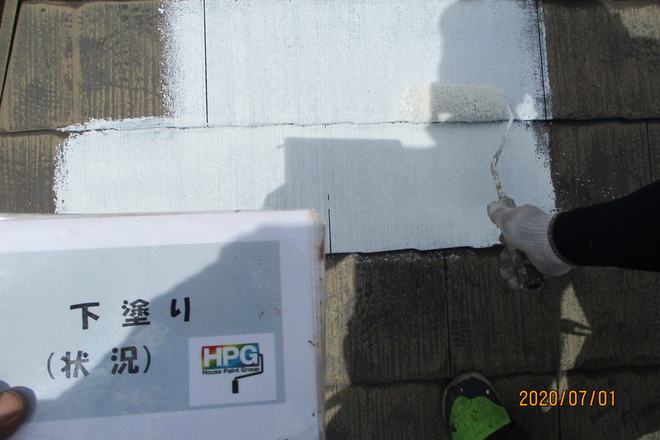 倉敷市玉島乙島　I様邸　屋根塗装工事の画像