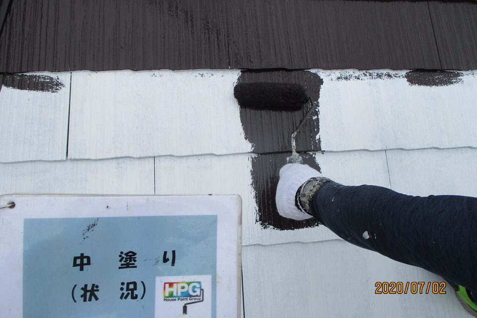 倉敷市玉島乙島　I様邸　屋根塗装工事の画像