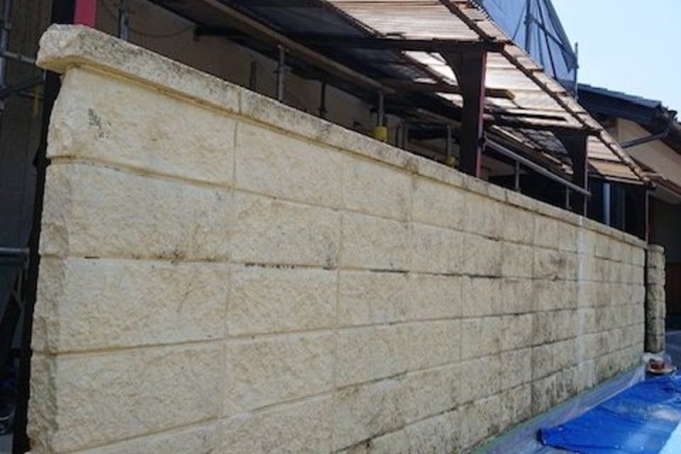 倉敷市片島町　I様邸　付帯・外塀塗装工事の画像