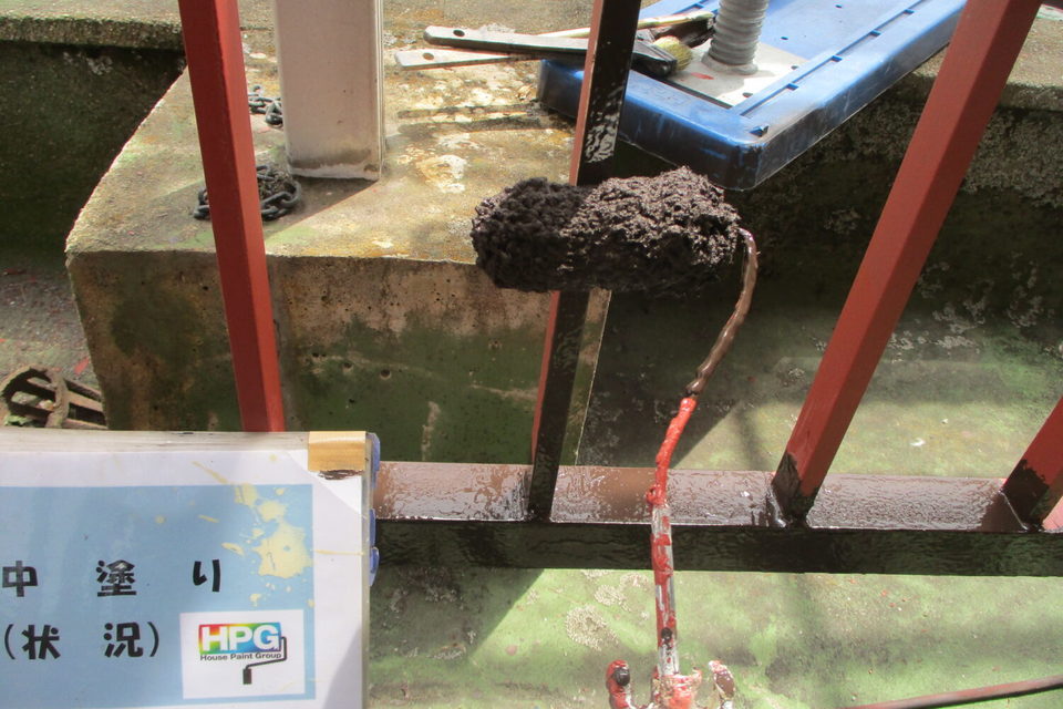 倉敷市片島町　I様邸　付帯・外塀塗装工事の画像