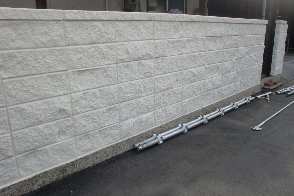 倉敷市片島町　I様邸　付帯・外塀塗装工事の画像