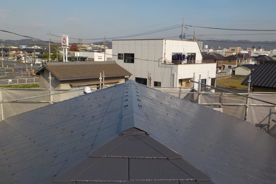 倉敷市亀島　N様邸　屋根塗装工事の画像