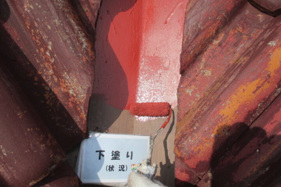 倉敷市東富井　Ｈ様邸　屋根塗装工事の画像