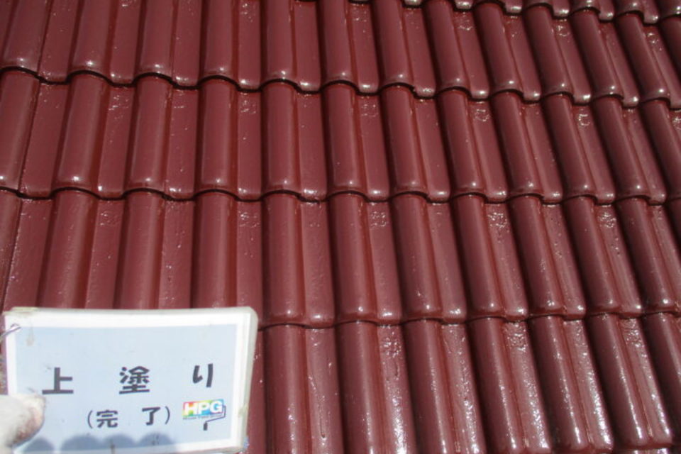 倉敷市東富井　Ｈ様邸　屋根塗装工事の画像