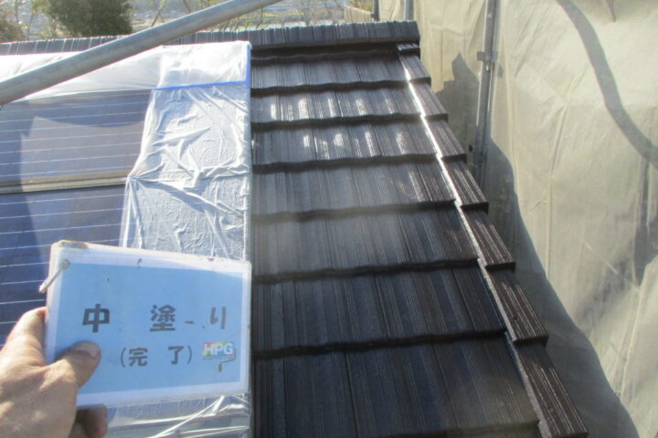 倉敷市玉島乙島　Ｍ様邸　屋根・外壁塗装工事の画像