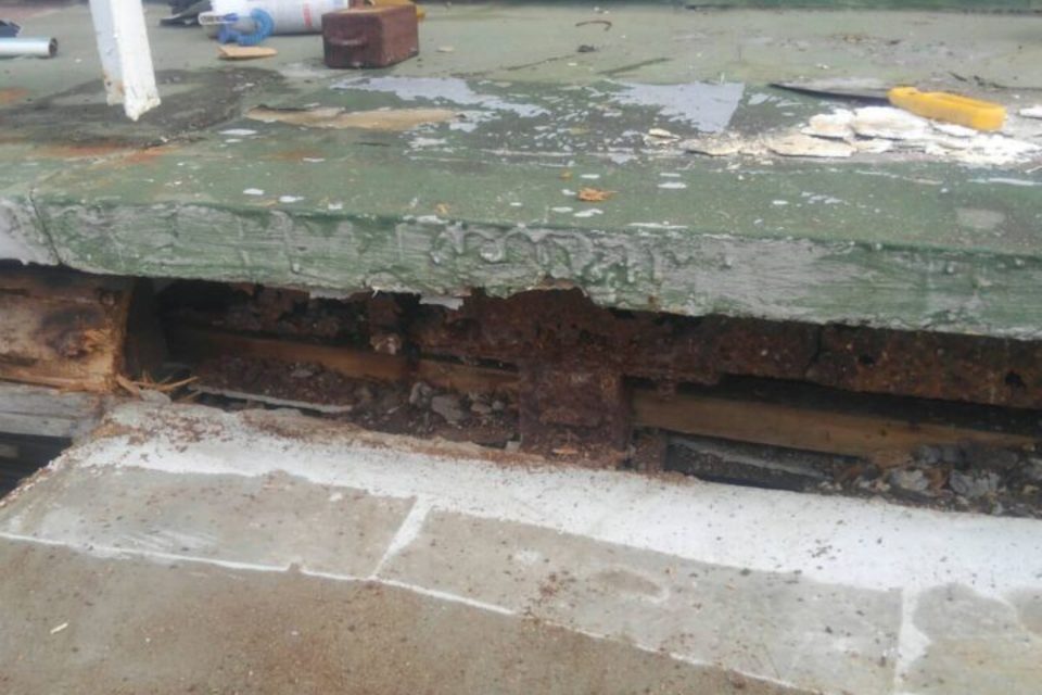 倉敷市上東　Ｈ様邸　バルコニー防水工事の画像