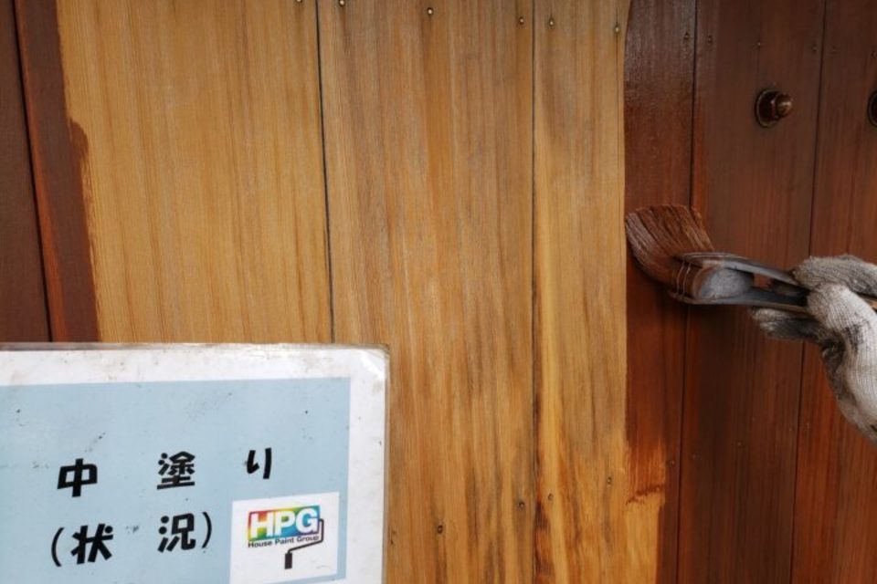 倉敷市児島　Ｏ様邸　木部塗装工事の画像