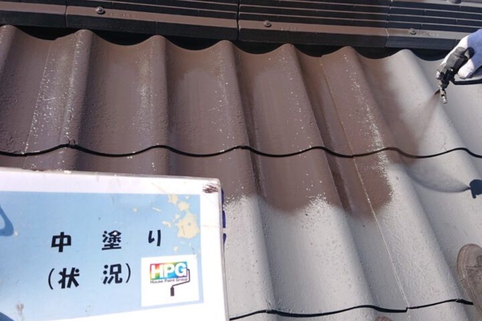 倉敷市中島　Ｍ様邸　屋根・外壁塗装工事の画像