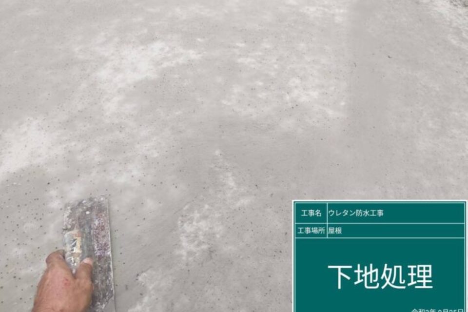 玉野市田井　Ｎ様　車庫塗装・防水の画像