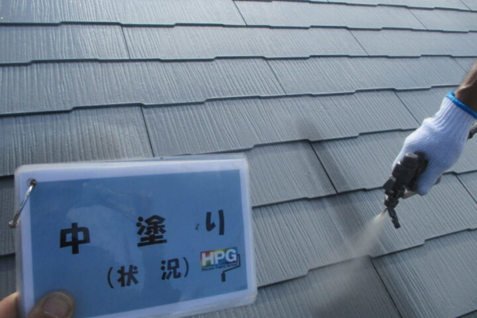 倉敷市連島町　Ｙ様邸　屋根塗装工事の画像