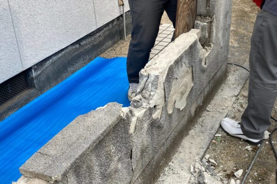 倉敷市福井　Ｓ様邸　外塀工事の画像