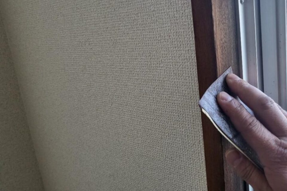 岡山市北区平野　Ｋ様アパート　室内窓枠塗装工事の画像