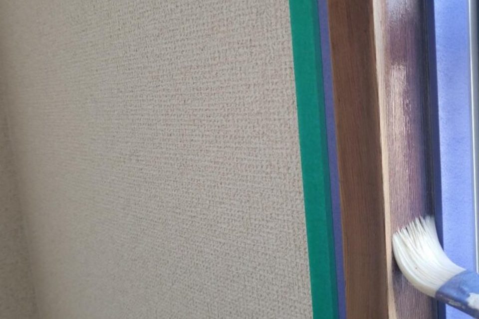 岡山市北区平野　Ｋ様アパート　室内窓枠塗装工事の画像