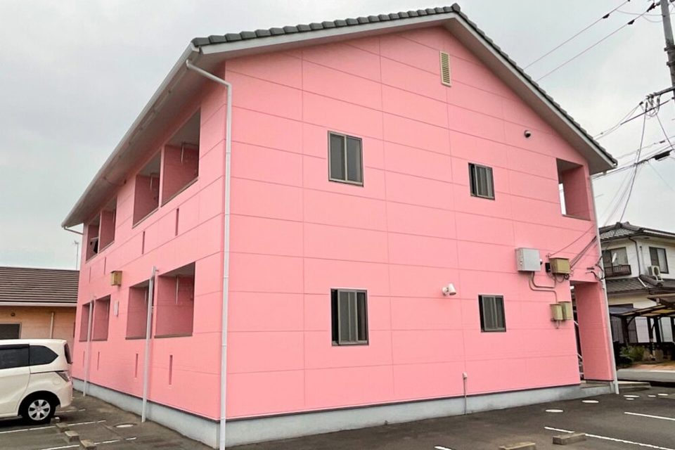 倉敷市連島町　K様アパート　外壁塗装工事の画像