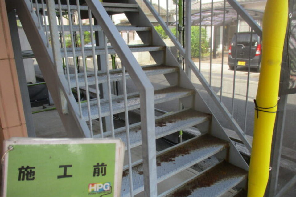 倉敷市連島町　K様アパート　外壁塗装工事の画像