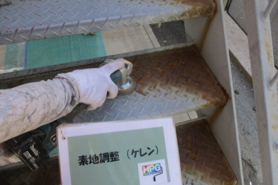 倉敷市連島町　K様アパート　外壁塗装工事の画像