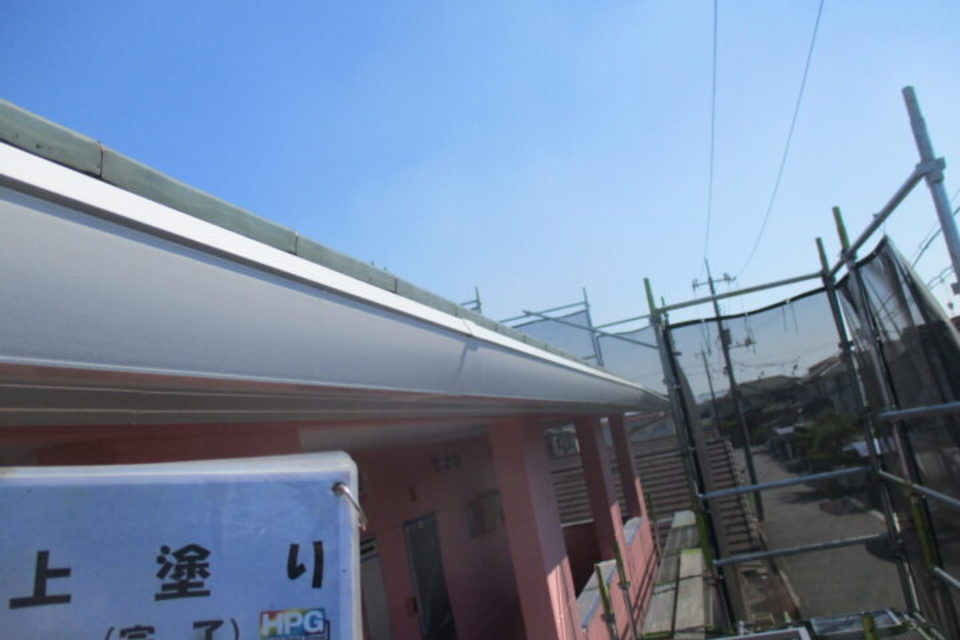 倉敷市連島町　K様アパート　外壁塗装工事の画像