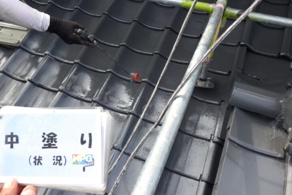 倉敷市徳芳　O様邸　屋根塗装工事の画像