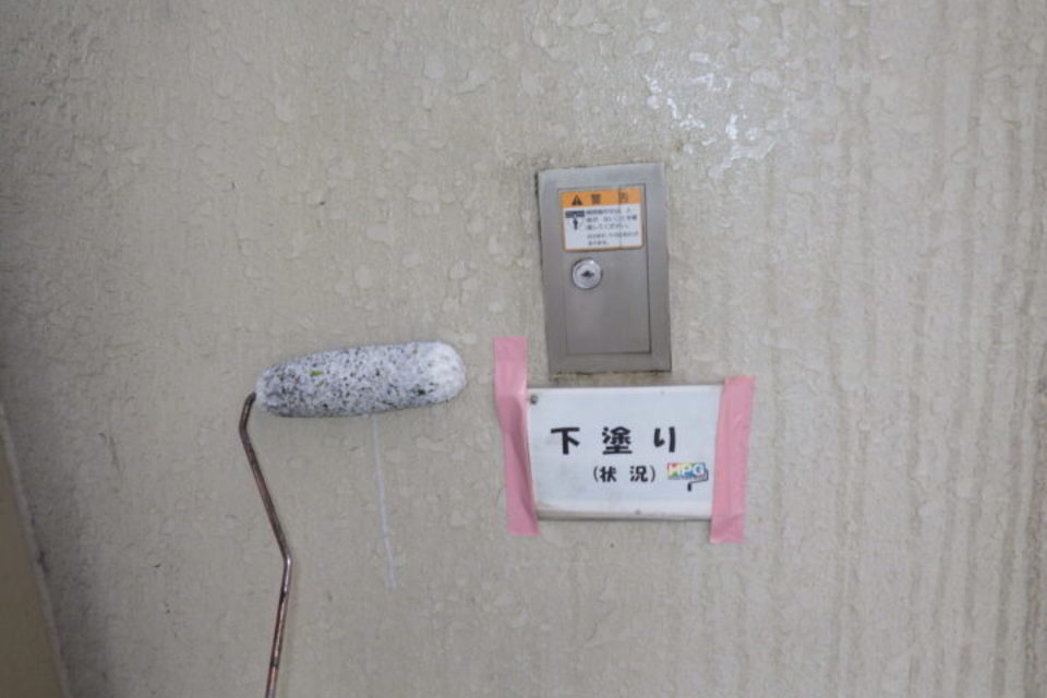 倉敷市安江　Ｗ様邸　外塀塗装工事の画像