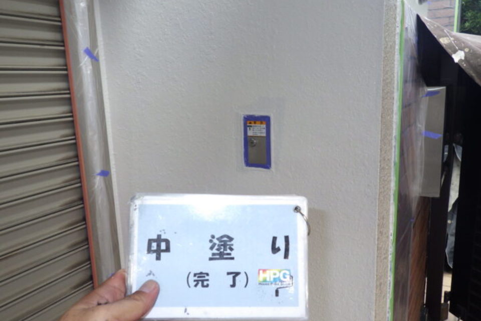 倉敷市安江　Ｗ様邸　外塀塗装工事の画像