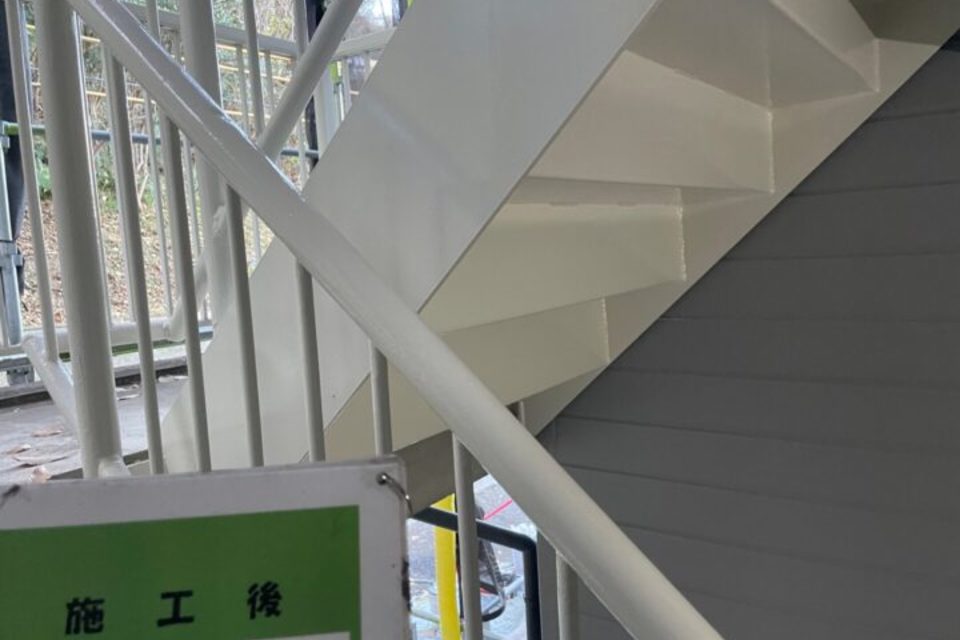 倉敷市福田町　Ｕコーポ様　外壁塗装工事の画像