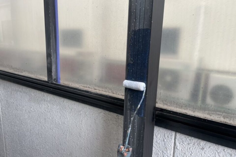 倉敷市中畝　Ｙ様邸　外塀笠木ほか塗装工事の画像