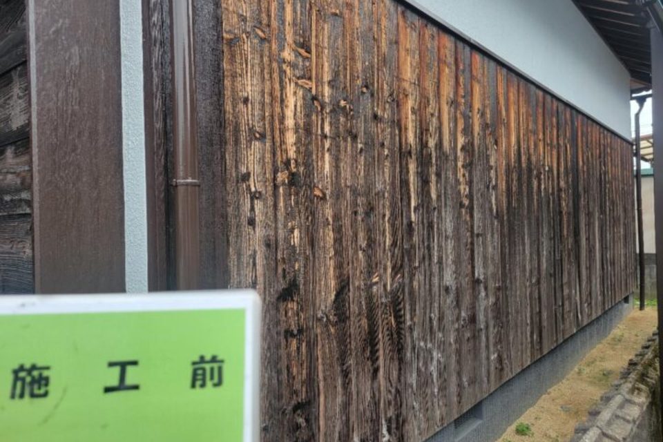 倉敷市連島町　K様邸　木部塗装工事の画像