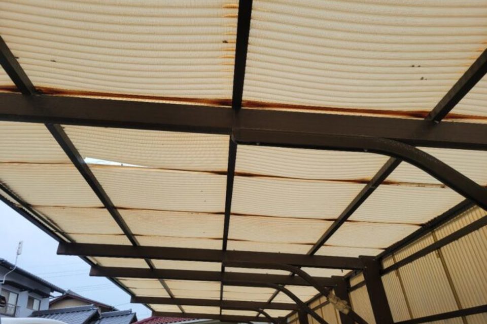 倉敷市連島町　K様邸　波板交換の画像