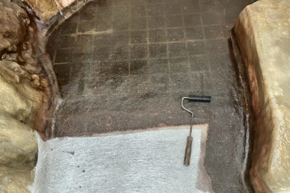 山口県萩市　ホテルＨ様　大浴場防水・室内塗装工事の画像