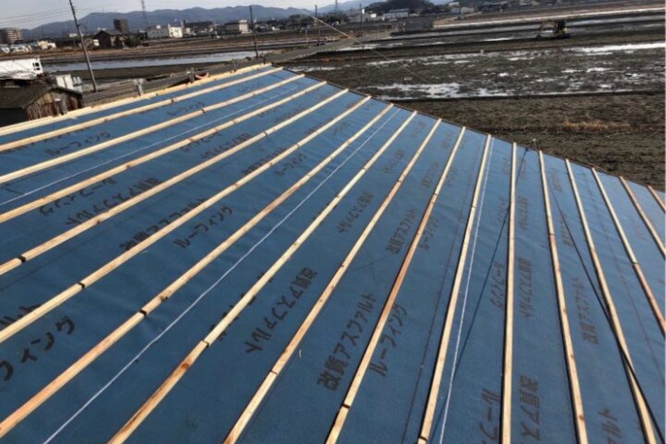 倉敷市連島町　Ｏ様貸家　屋根葺き替え工事の画像