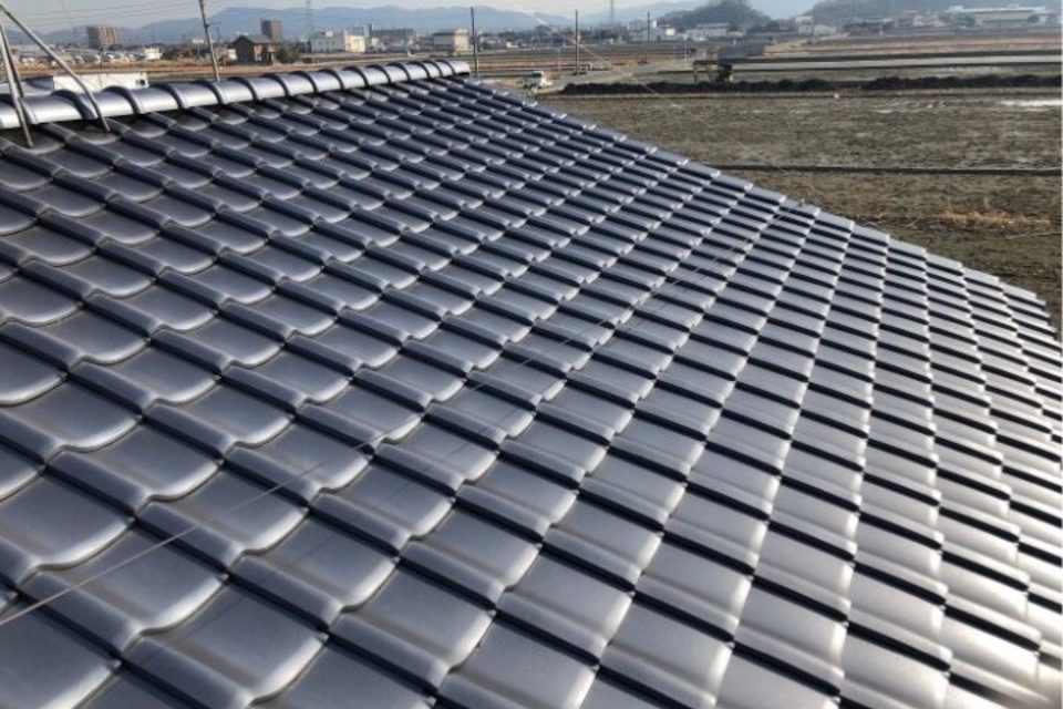 倉敷市連島町　Ｏ様貸家　屋根葺き替え工事の画像