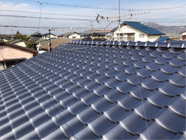 倉敷市連島町　Ｏ様貸家　屋根葺き替え工事の画像