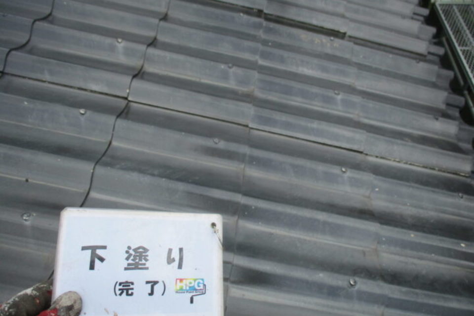 倉敷市真備町　K様邸　屋根塗装工事の画像