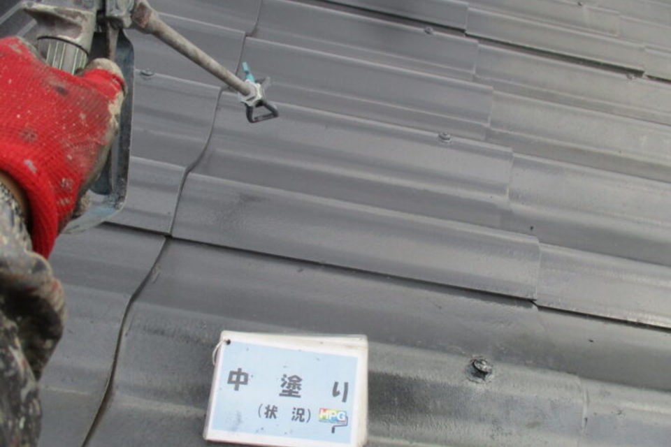 倉敷市真備町　K様邸　屋根塗装工事の画像