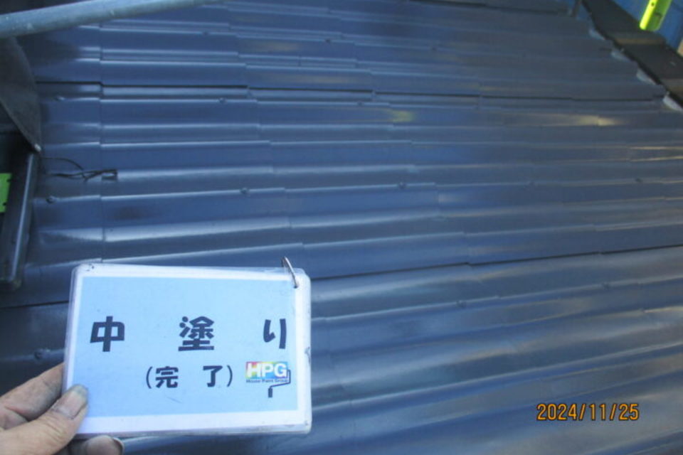 倉敷市真備町　K様邸　屋根塗装工事の画像