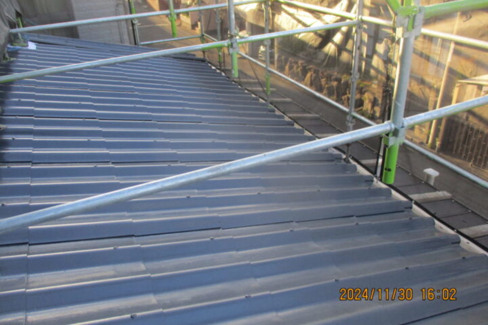 倉敷市真備町　K様邸　屋根塗装工事の画像