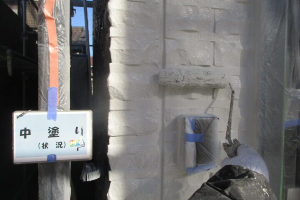 倉敷市西中新田　Ｗ様邸　外壁塗装工事の画像