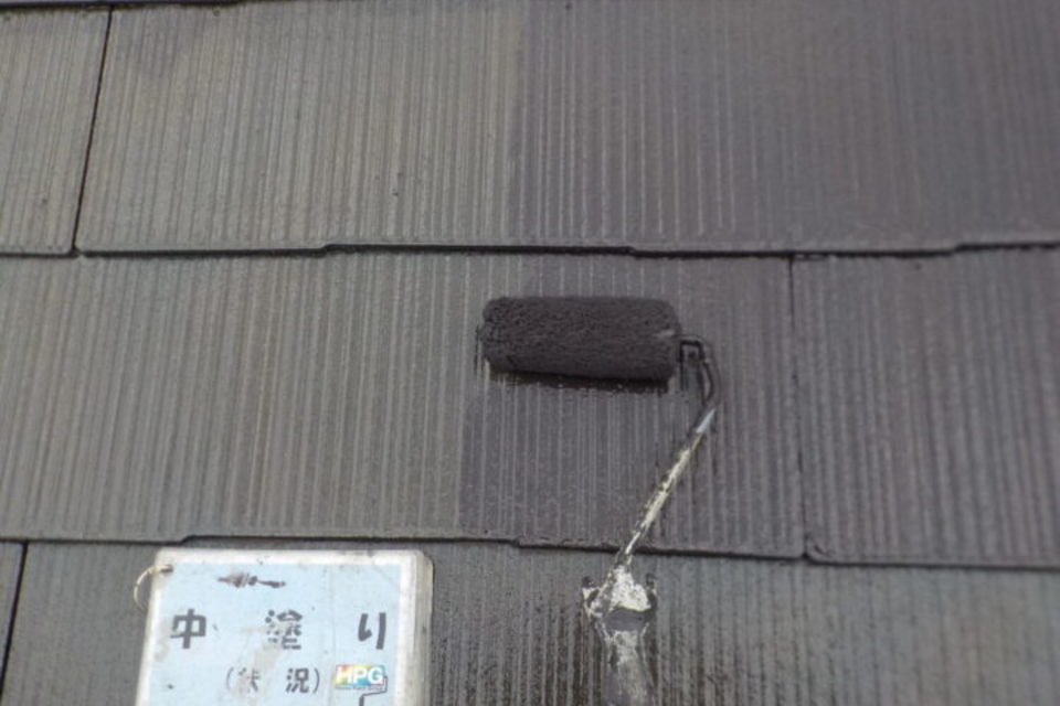 倉敷市児島　M様邸　屋根塗装工事の画像